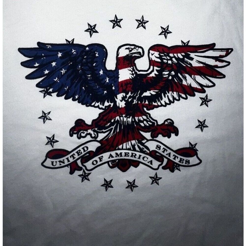 Vintage Roebuck & Co. Bald Eagle T Shirt, Junior X-Large,Sleeve Unisex - Picture 10 of 14